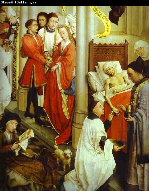 Rogier van der Weyden Altarpiece.Ordination